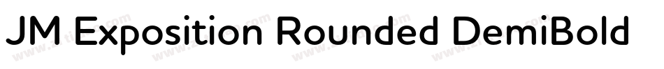 JM Exposition Rounded DemiBold字体转换